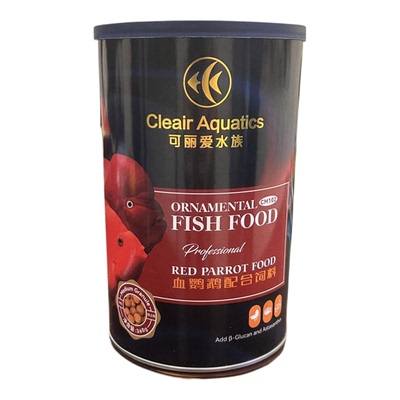 Cleair可丽爱锦鲤金鱼鹦鹉七彩鱼龙鱼斗鱼孔雀鱼饲料不浑水高蛋白
