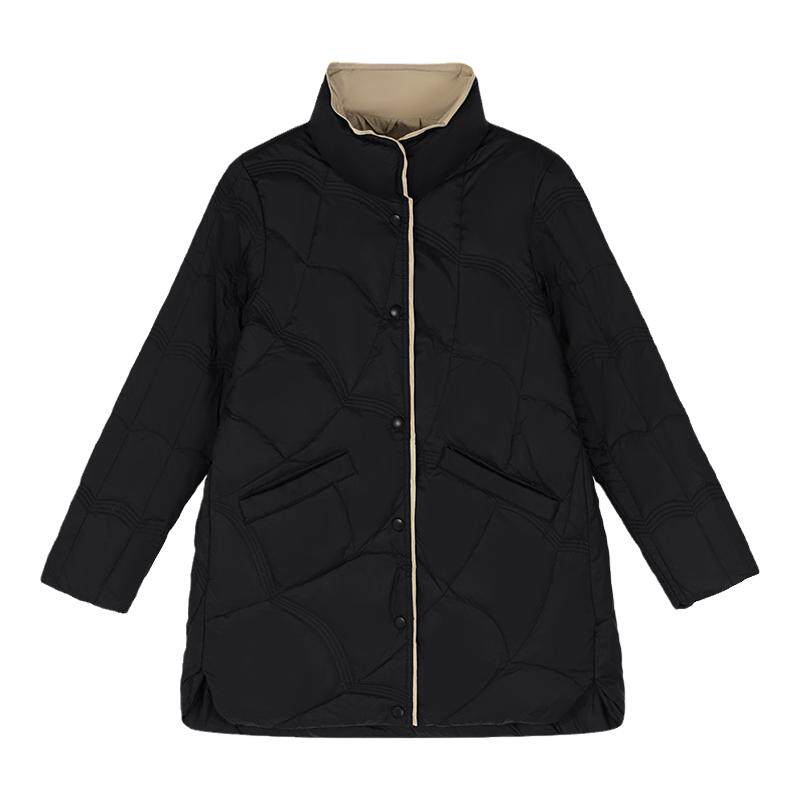 中长款立领轻便保暖羽绒棉服