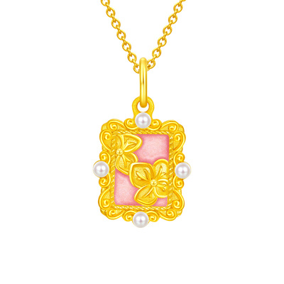 周大福SOINLOVE黄金吊坠