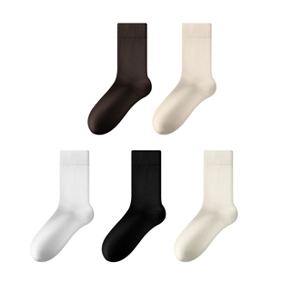 袜子女款春款2026新款爆款夏薄款堆堆袜配小皮鞋中筒袜抗菌无骨袜