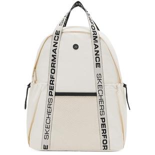 斯凯奇新品女子简约双肩包休闲运动风瑜伽包健身背包