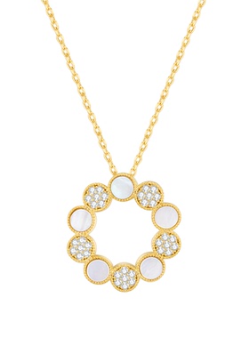 EAUFLORA圆满项链高级感轻奢小众贝壳颈链女款2025新款配饰礼物