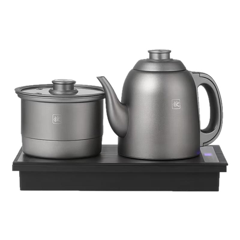 纯钛全自动双上水电热烧水壶泡茶专用茶台一体嵌入式钛合金煮茶器