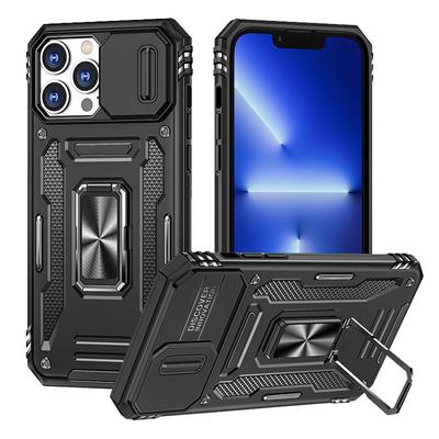 苹果软胶镜头推窗手机壳金属支架