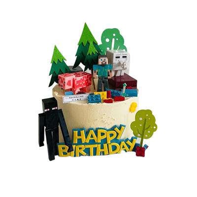 我的迷你世界乐高蛋糕装饰摆件