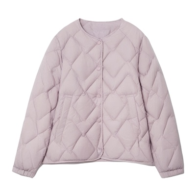 雪中飞2026春季新款女士菱格圆领羽绒服内恤时尚简约百搭青春休闲