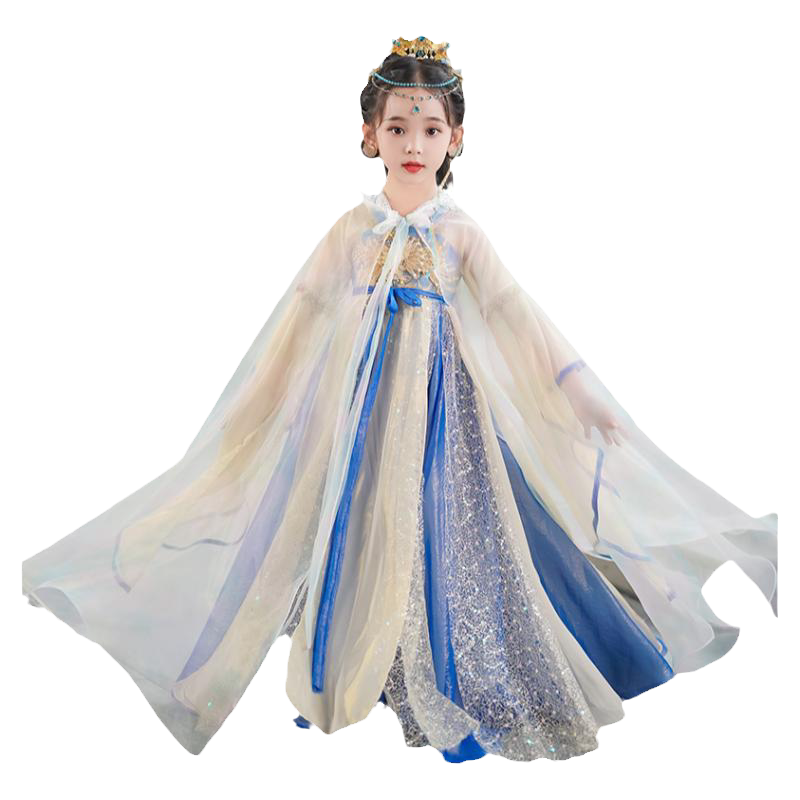 中国风连衣裙女童春秋款儿童唐装
