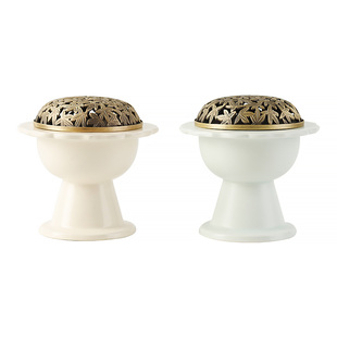 景德镇陶瓷花口行炉手工收腰香薰炉2-4小时盘香打香篆隔火熏香炉