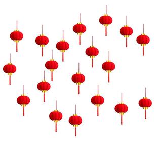 元宵节氛围布置新年小灯笼挂饰装饰树上盆栽挂饰植物绿植盆景挂件