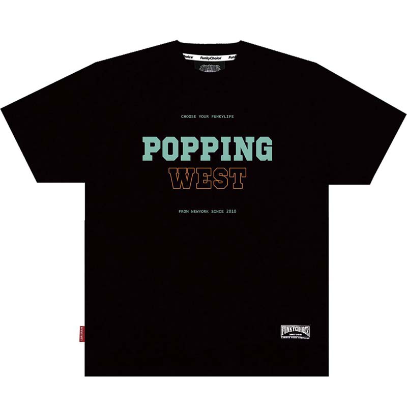 街舞短袖练功服WESTPOPPING