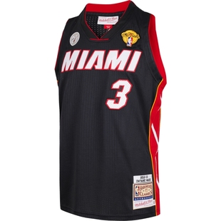 【新年送礼】mitchell&nessNBA热火/韦德12-13赛季AU球衣篮球服