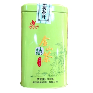 精制社前茶 德庆金山茶特级德润绿茶100gx2罐+180g礼盒装24新茶
