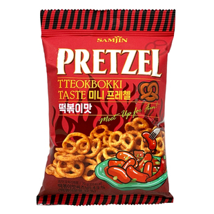 韩国SAMJIN三进饼干咸味芝士蝴蝶休闲食品零食小吃韩国进口70g装