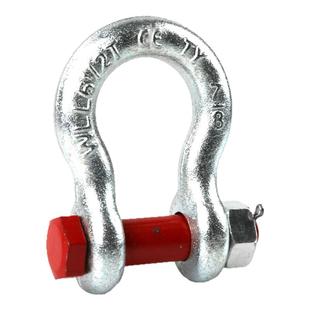 镀锌D型弓型国标卸扣连接索具u形扣起重吊装扣工具吊环锁扣卡扣