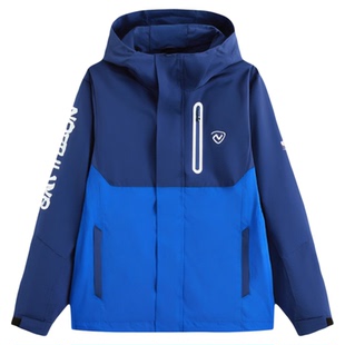 诺诗兰儿童冲锋夹克外衣三合一可拆卸男童大童春秋外出女童厚外套