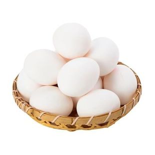 新鲜白皮鸡蛋农家散养白羽鸡蛋白壳蛋现捡现散养优质白鸡蛋整箱