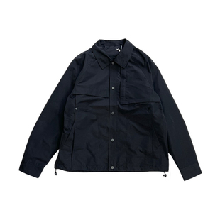 梅一天日系翻领纯色简约外套男士春秋新款户外宽松休闲上衣夹克潮