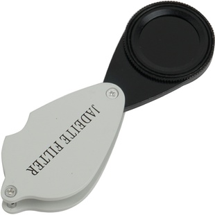 查尔斯滤色镜专业翡翠鉴定工具染色C便携折叠玉石器宝石工具玻璃