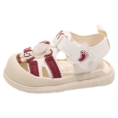 亮灯宝宝凉鞋男宝1-3岁2夏季包头防滑小童鞋子儿童学步鞋软底女童