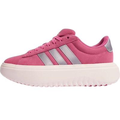 adidas阿迪达斯女子GRAND COURT网球运动鞋厚底休闲鞋KI5138
