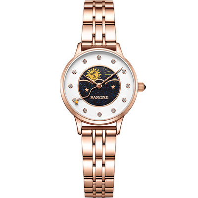 Rarone雷诺月相气质时尚女表