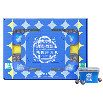 【胡可】褚橙庄园·银标蓝莓125g*4盒