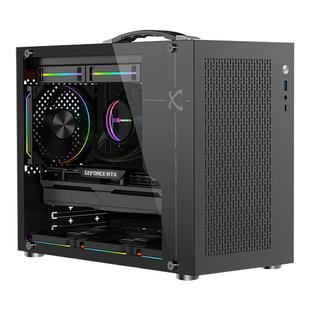 未知玩家X100Pro手提便携式TypeC台式MATX侧透240水冷ITX电脑机箱