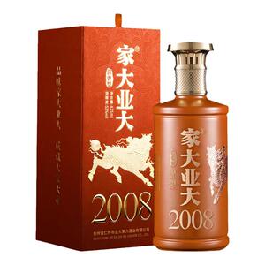 家大业大2008酱香白酒53度单瓶年代绵柔经典珍藏送礼纯粮食高粱