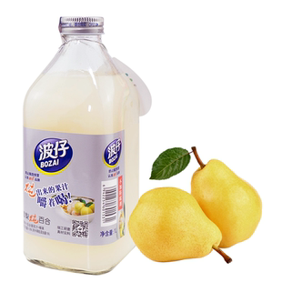 新品上市 网红饮料1L*4玻璃瓶装葡萄炖芦荟复合果汁餐饮宴席婚礼