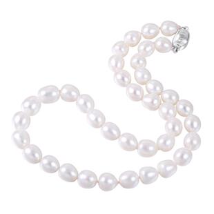 海蒂珍珠 紫雅 强光水滴型无核淡水珍珠项链送妈妈婆婆礼物