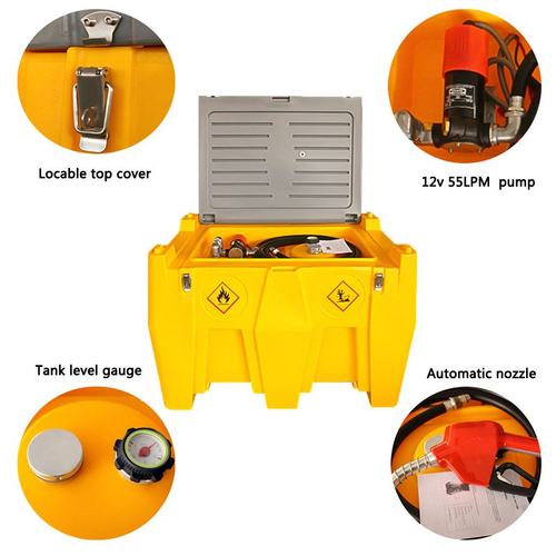 电动抽油泵柴油12v24v伏汽油车载撬装油罐一体防爆加油机厂家直销