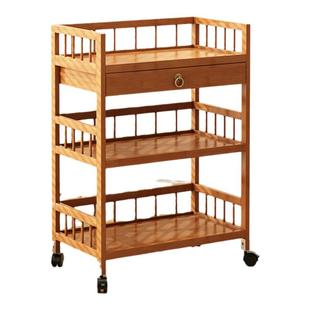 置物架家用多层收纳架客厅小推车书架落地移动杂物储物柜简易架子