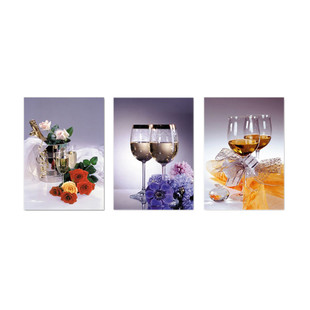 包安装现代简约餐厅饭厅装饰画客厅三联挂画卧室墙壁画轻奢晶瓷画