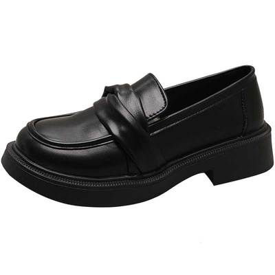 永希女鞋超火时尚百搭复古乐福鞋