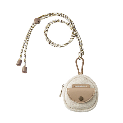 AmazingSong饭团羊毛呢耳机包