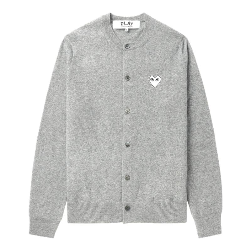 IT CDG PLAY COMME des GARCONS川久保玲情侣款圆领羊毛针织开衫
