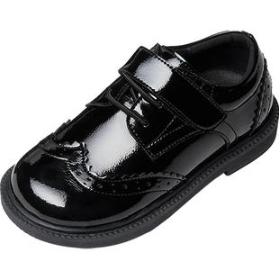 斯纳菲女童小黑鞋主持人软底儿童演出皮鞋学生中大童单鞋子配礼服