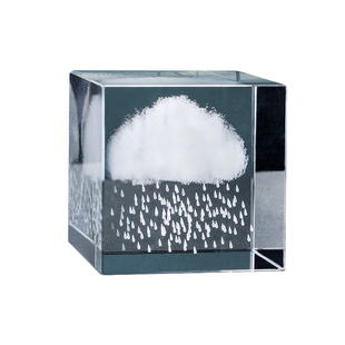 创意水晶方体摆件卧室书房工位桌面方块装饰品治愈系送人生日礼物