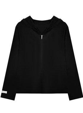 梵朵大码女装春季慵懒薄款宽松开衫遮肚休闲修身帽衫外套4399Y