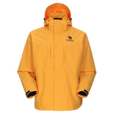 骆驼男装三合一冲锋衣户外防暴雨男款徒步登山夹克外套抓绒内胆秋