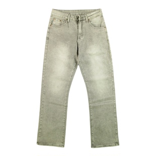 微喇牛仔裤男美式复古新款弹力修身喇叭裤长裤子N302/98586*02