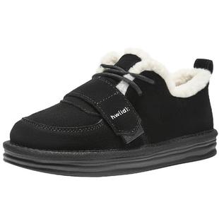 热风雪地靴女2025年冬季新款加绒勃肯鞋百搭毛毛棉鞋休闲厚底女鞋