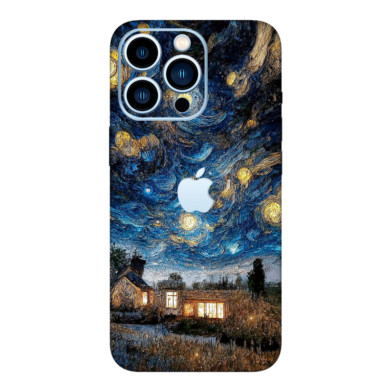 苹果17Pro浮雕贴纸适用iPhone16手机彩膜13Promax全包边14贴膜15背膜12后膜