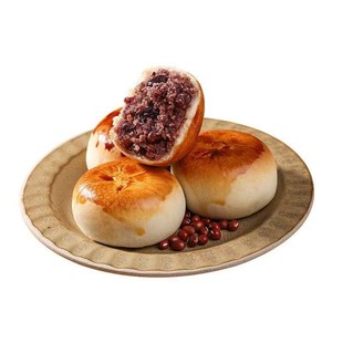 短保山药红豆包薏米薄皮红豆饼营养早餐代餐即食零食糕点传统现做