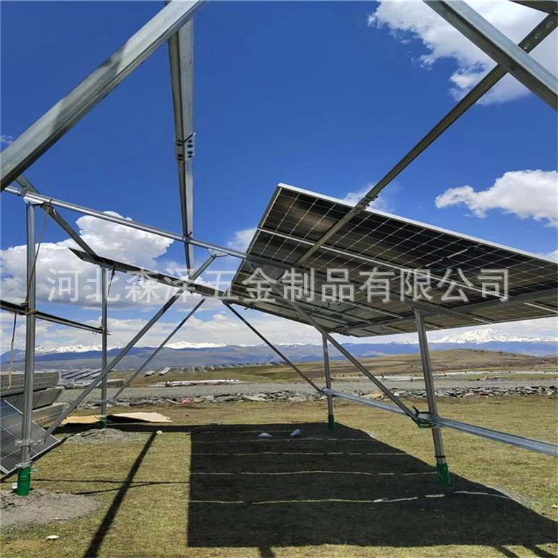 新能源喷涂光伏地桩环氧耐磨涂料热镀锌螺旋地桩Q355B微孔灌注桩