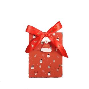 圣诞礼品袋手提袋平安夜礼物平安果包装袋可爱雪人糖果纸袋子