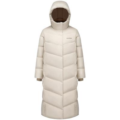 波司登新款休闲长款羽绒服女连帽