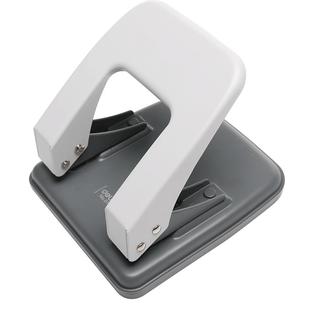 得力双孔打孔器小打孔机装订机活页本活页夹圆环手动两孔打眼神器a4文件纸张打洞器办公纸凭证文具用品书多孔