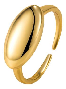 光面戒指纯银韩国女性