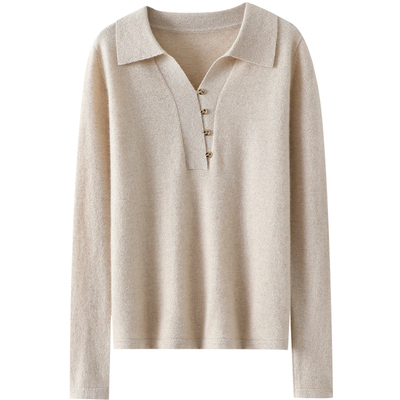 启超官方高端100%纯山羊绒衫